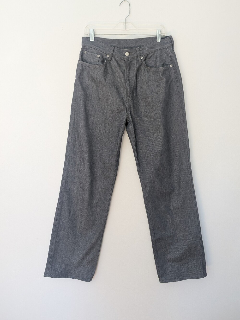 COS Classic Straight Leg Jeans Steel Slate Blue Denim 100% Cotton Minimalist 31